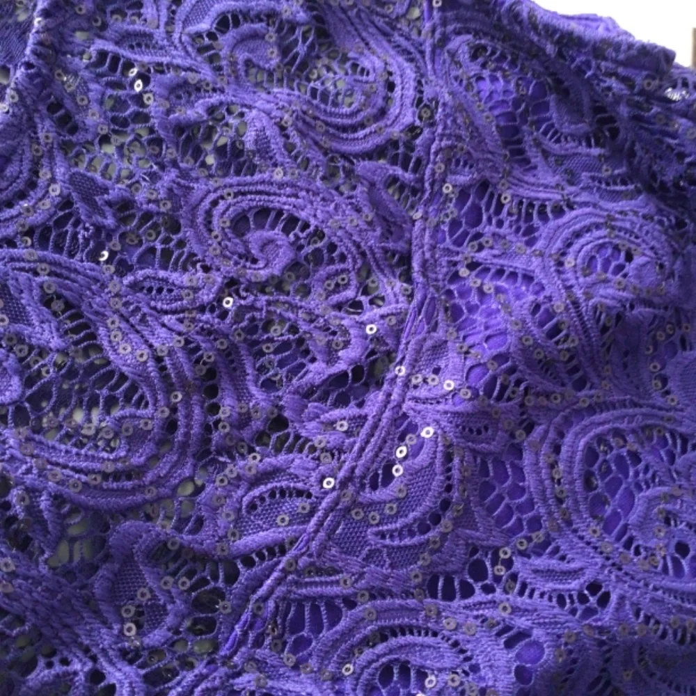 Marina Cocktail Dress, lace/sheer across shoulder, fully lined cobalt, 6 - Picture 3 of 3